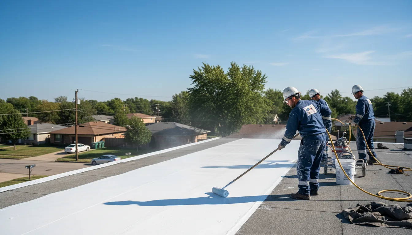 Commercial roof coating in Bock, MN near me